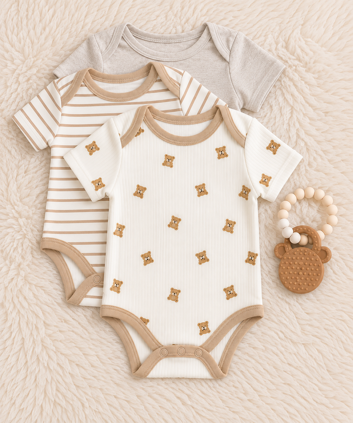 3 bodysuit & teether