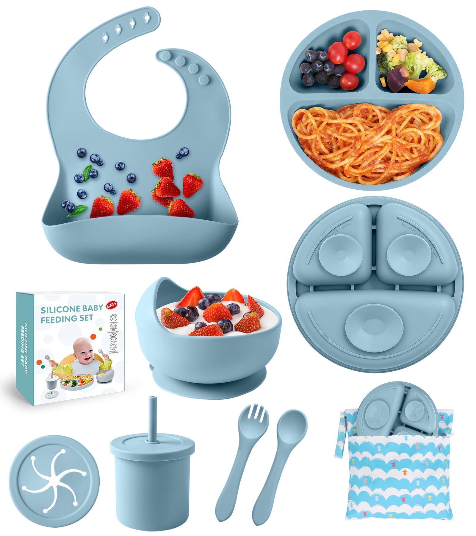 Silicone feeding set