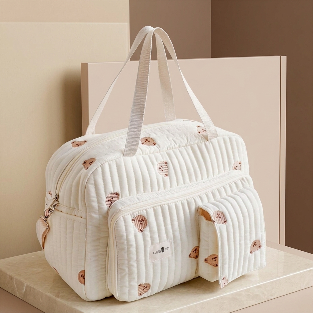 Embroidered travel bag